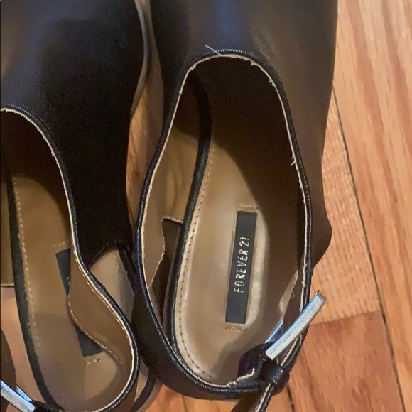 Black mules with chunky heel - Picture 4 of 4